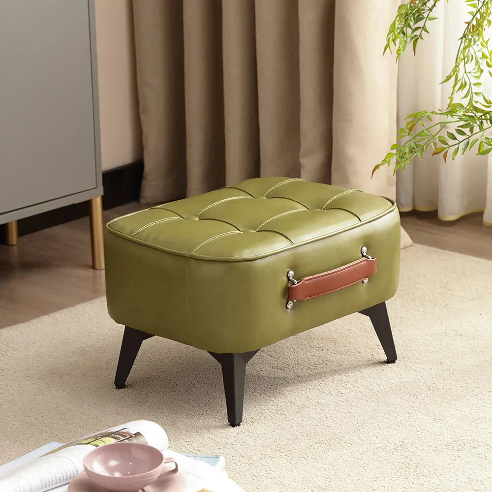 Verona Leather Ottoman