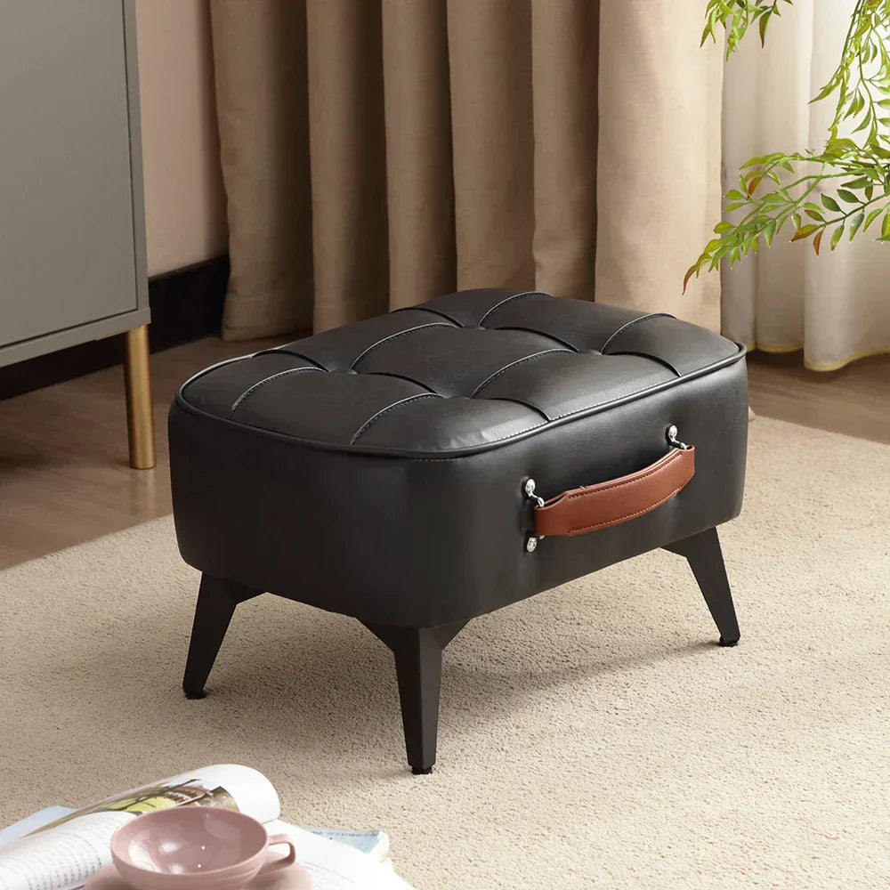Verona Leather Ottoman