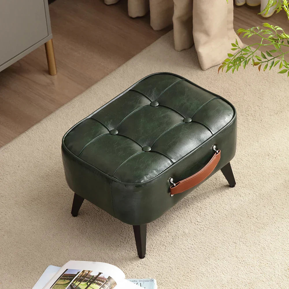 Verona Leather Ottoman