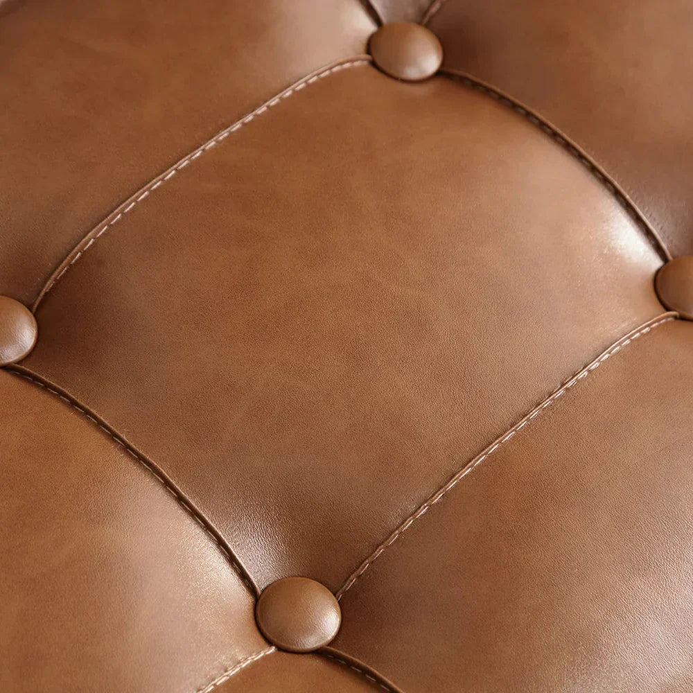 Verona Leather Ottoman