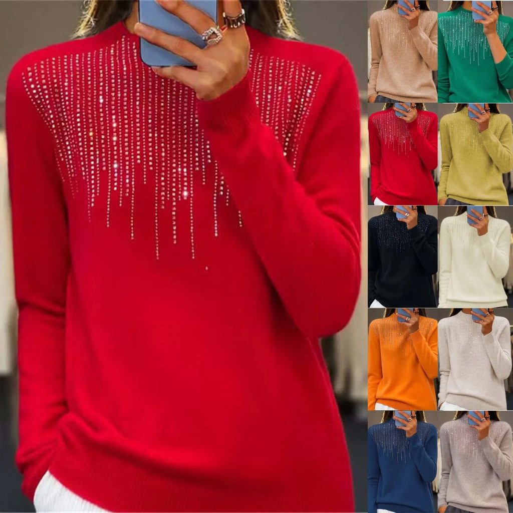 Monaco Sequin Turtleneck Sweater
