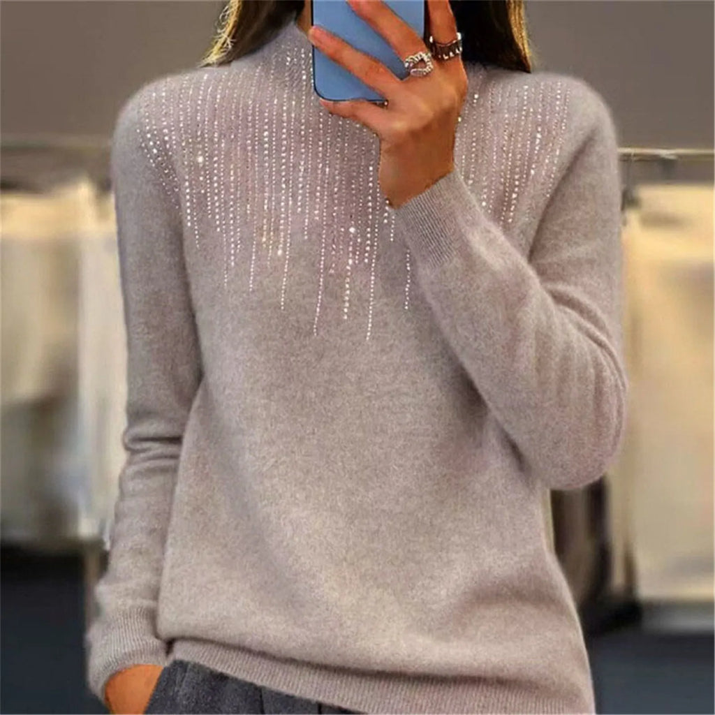Monaco Sequin Turtleneck Sweater