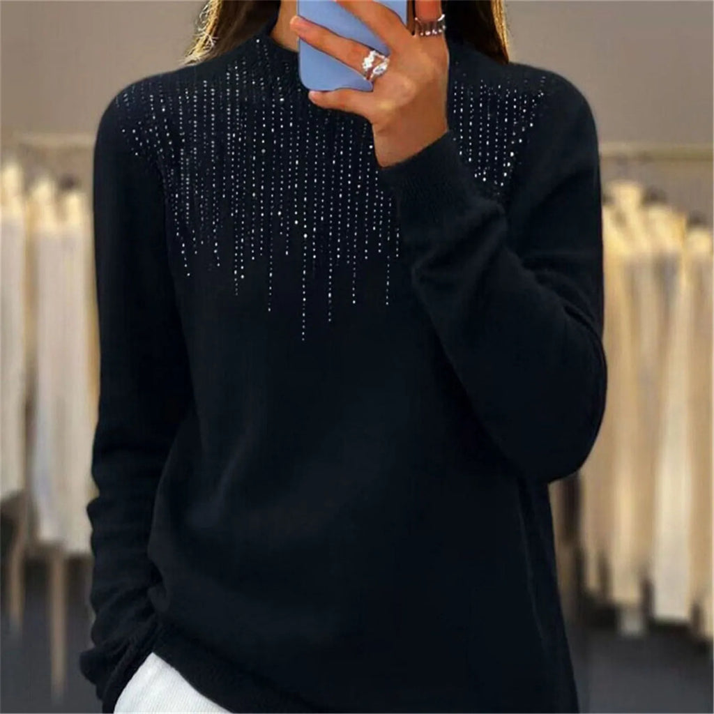 Monaco Sequin Turtleneck Sweater