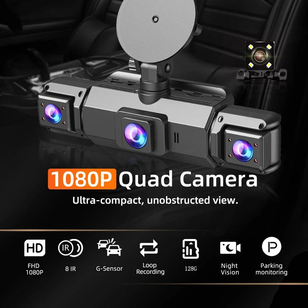 Wireless Car Dash Cam – Front & Rear with Night Vision