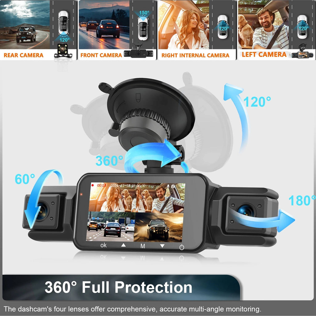 Wireless Car Dash Cam – Front & Rear with Night Vision