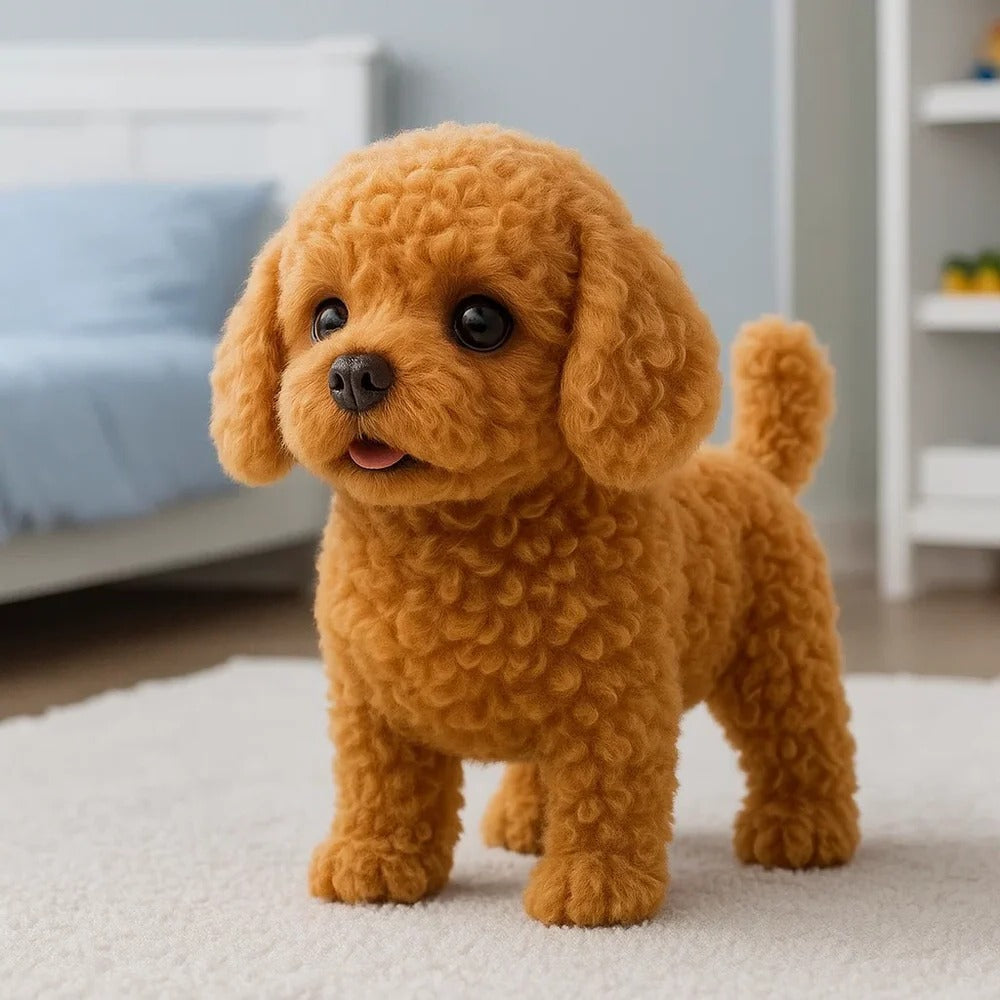 Realistic Interactive Plush Puppy Toy