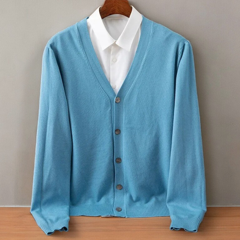 Santorini Cashmere Cardigan - Edward Fraiser
